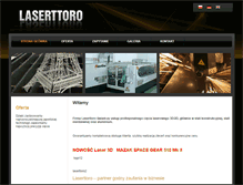 Tablet Screenshot of laserttoro.pl